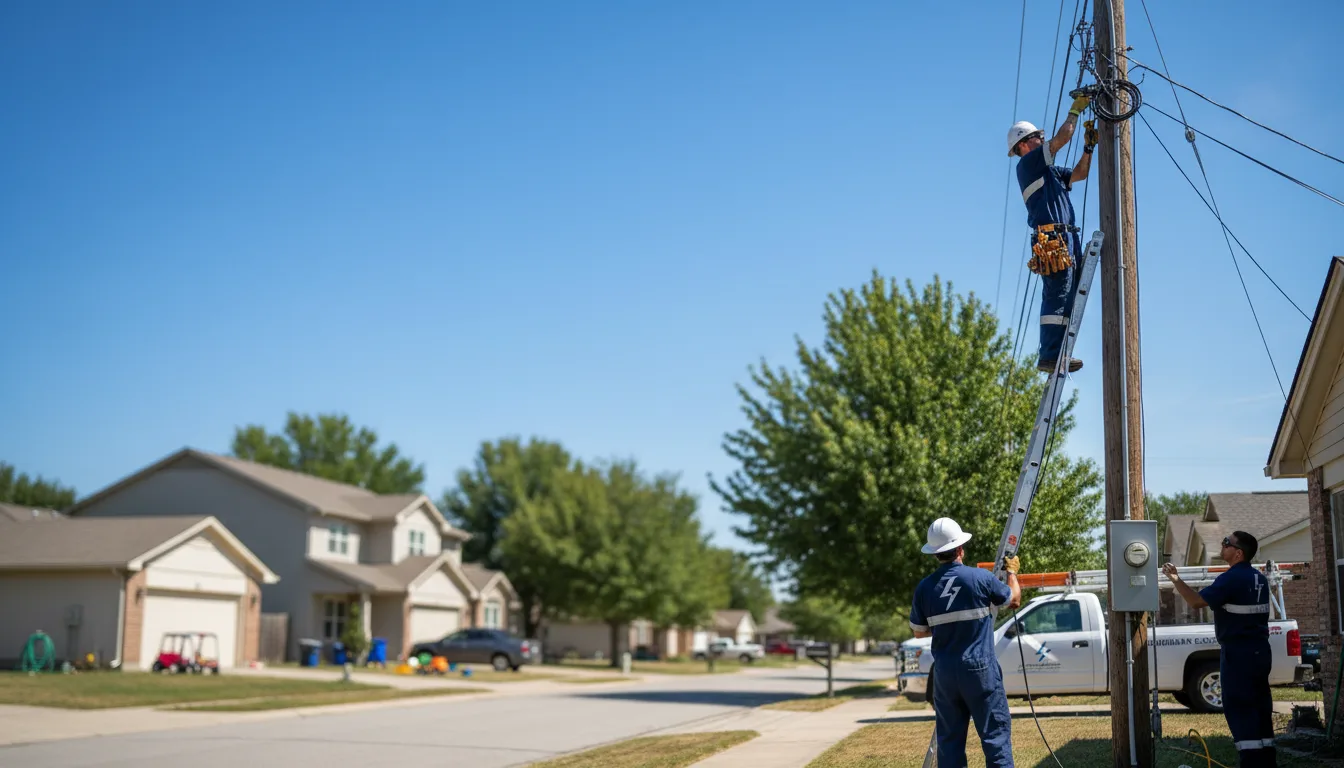 Residential electrician providing installation services in Lufkin, TX